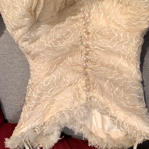 Sparkle on your special day!!! NEW sophisticated Peter Langner gown $14k retail - Picture 3 of 5